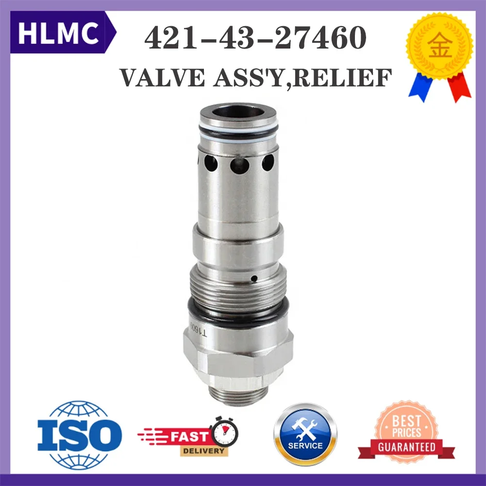 

Hydraulic Parts Excavator Parts HD250 E330C WA470-3 Hydraulic Pump Main Relief Valve 421-43-27460 419-43-27510 204-2805