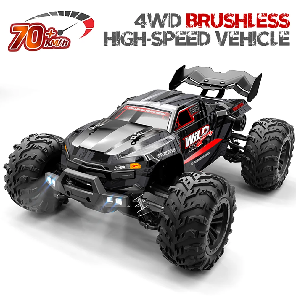1/16 4WD RC Car 2.4G 70km/h High Speed Brushless Remote Control Vehicle 4x4 Off-road Crawler Model Toys for Children Adults Q117