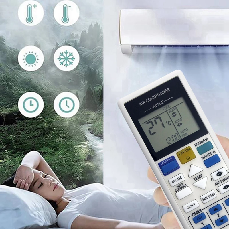 Replace AC Remote Control A75C4543 For Panasonic Inverter Air Conditioner CS-V24RKH CS-S28RKH