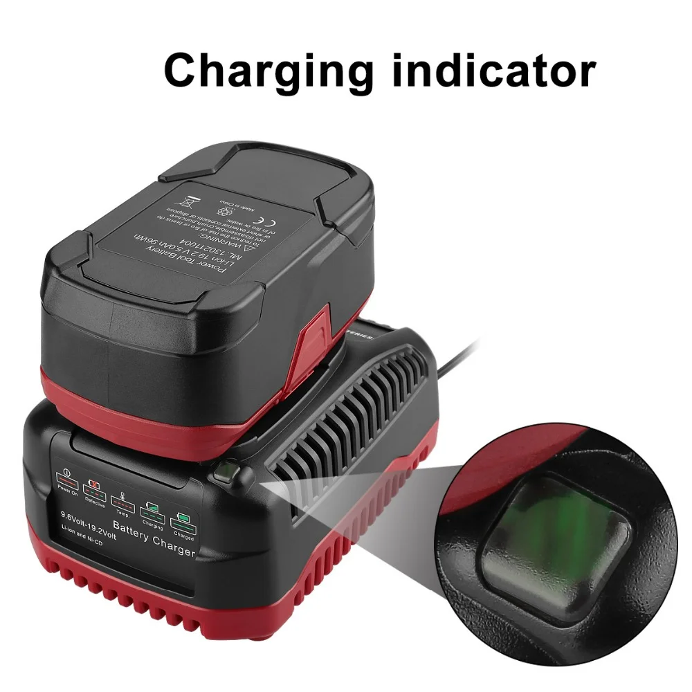 Imagem -03 - Carregador de Bateria de Substituição para Craftsman c3 9.6v 19.2v Ni-cd & Lítio-íon Bateria Carregador de Bateria Adaptador de Substituição