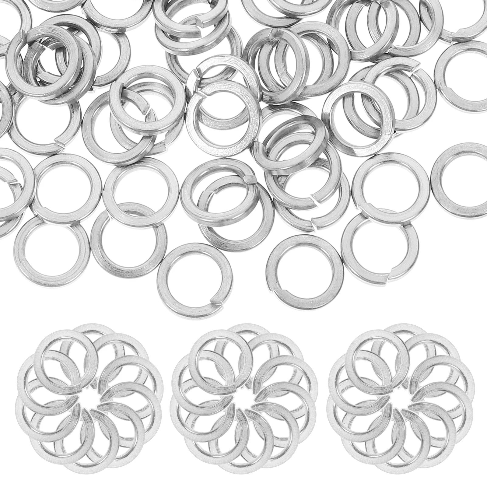 

100pcs Stainless Spring Lock Washers Washer For Repair Separated Secure Fasteners For Repair Hardware