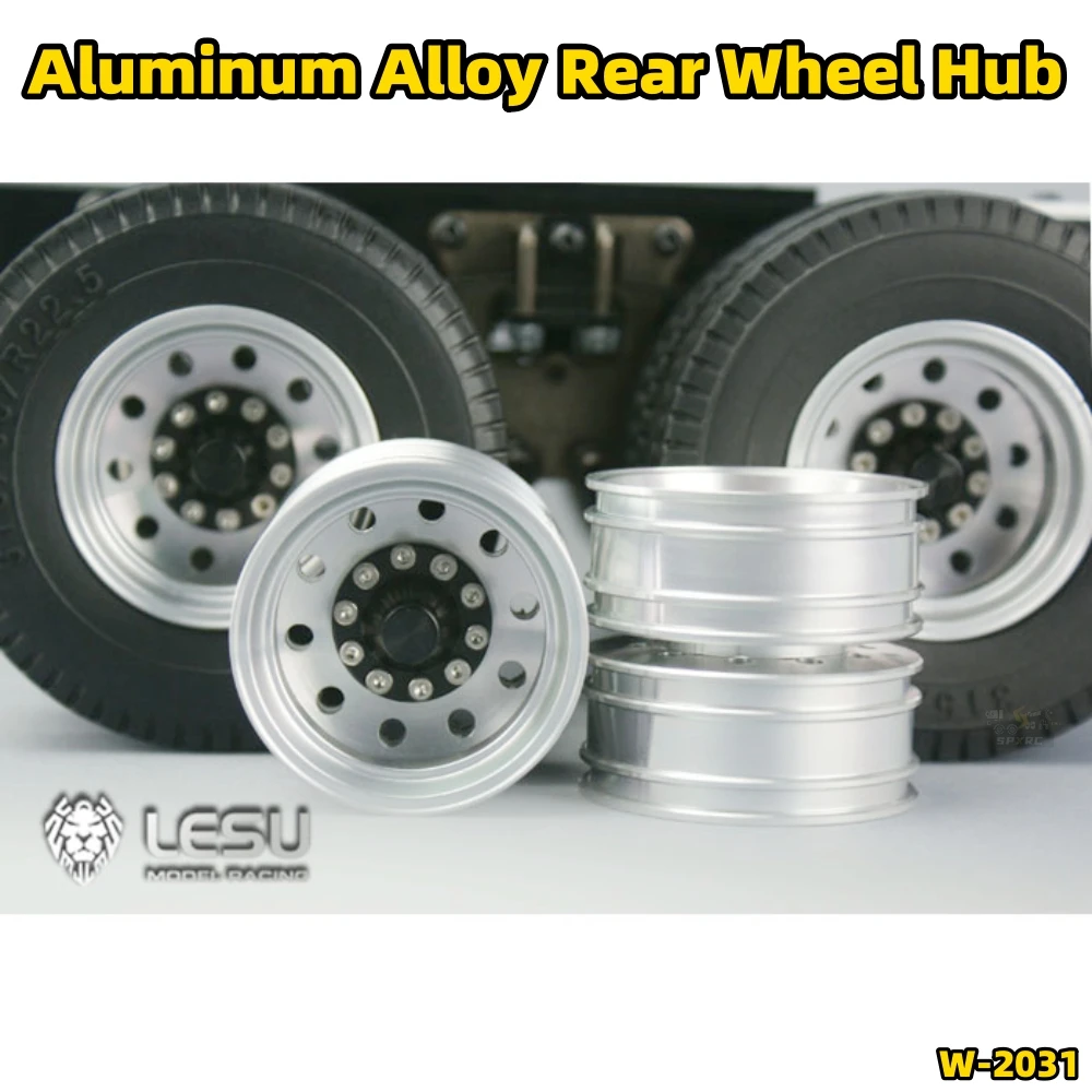 

Ступица заднего колеса из алюминиевого сплава W-2031 для 1/14 Tamiya RC Lesu Scania Man Actros Volvoo с дистанционным управлением, самосвал, трактор