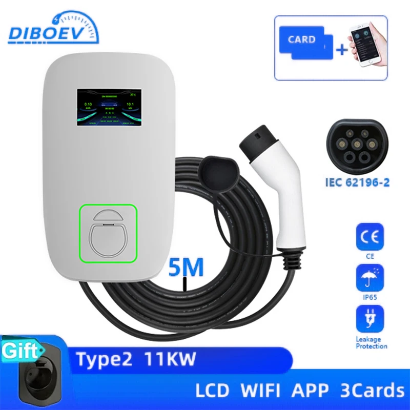 

DIBO EV Electric Car Charging Station 7KW Use Directly EV Charger Type 2/Type 1/GBT EV Wallbox Chargers EVSE Wallbox 11KW 22KW 3