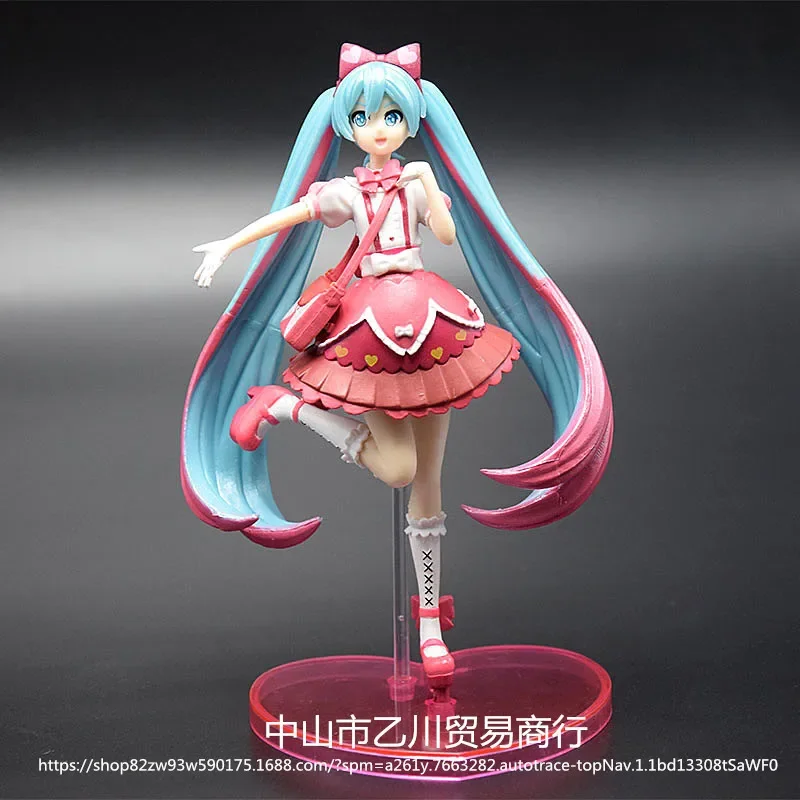 15CM Lolita Anime Figure Hatsune Hatsune Miku PVC Figure Collection Model Desktop Decoration Children Christmas Birthday  Gift