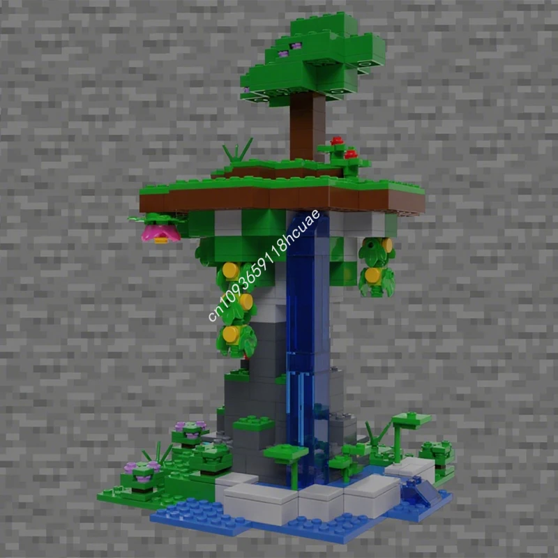 

523 шт. MOC The Lush Cave Pixel Art Строительные блоки Рождественский подарок Вдохновляет неограниченное количество творчества для творческих строителей