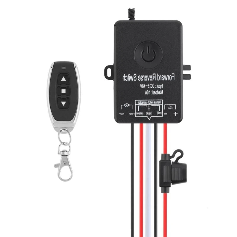 N91R-Winch Solenoid Relay 10A Wireless Controller With Insurance 3-Button Self-Resetting Linear Actuator Contactor