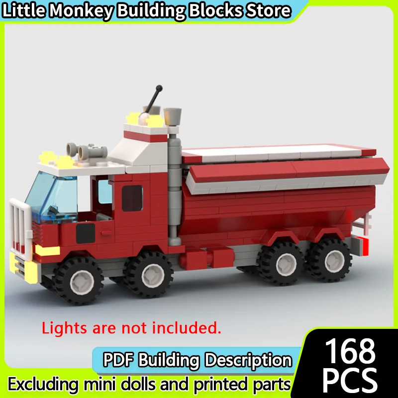 

Urban Rescue Vehicles Model MOC Building Bricks Special Fire Truck Modular Technology Children Holiday Gifts Assemble Toys Suit