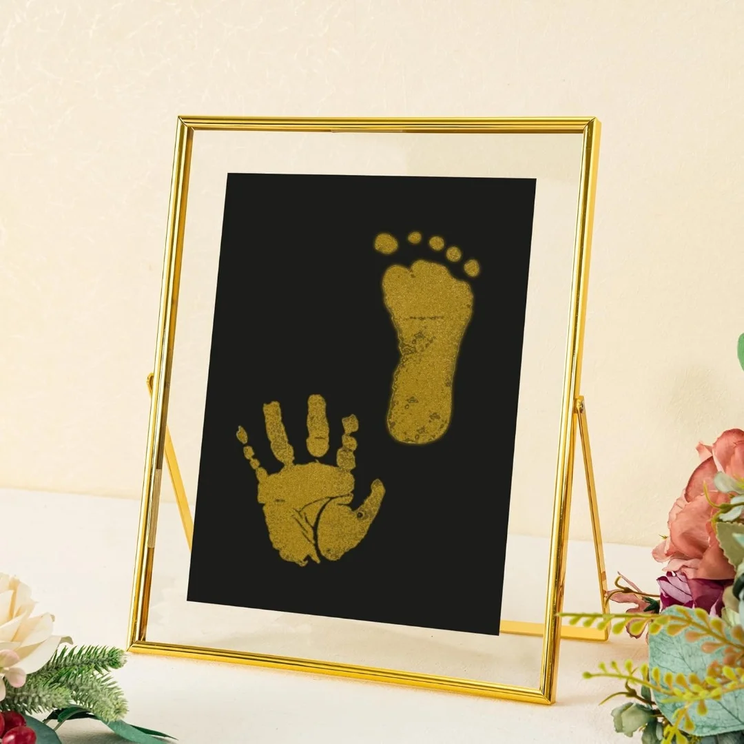 Ink Pad Kit, Mess-Free Inkless Handprint and Footprint Pad with Impression Cards, Suitable for Babies and Pets, Perfect Keepsake