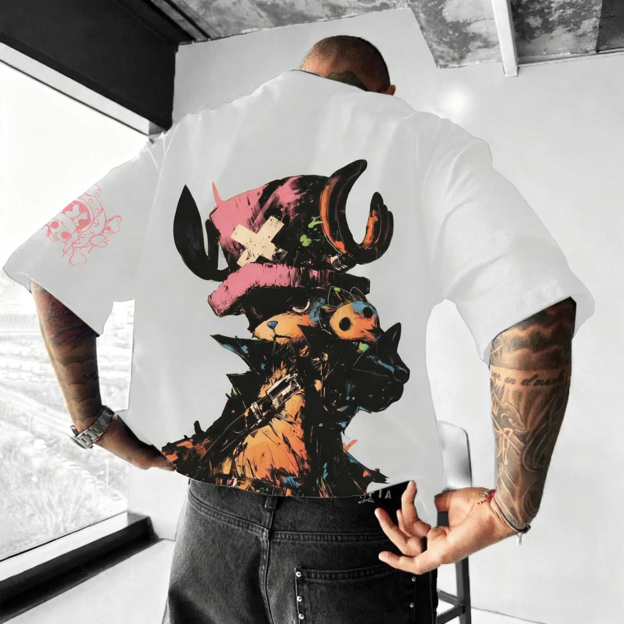 เสื้อยืดแขนสั้นลายวันพีซ ลูฟี่ โซโล ผ้าฝ้ายพิมพ์ลาย รุ่นซัมเมอร์ 2026 ระบายอากาศได้ดี ทรงหลวม สไตล์สปอร์ต แฟชั่น สำหรับผู้ชายและผู้หญิง