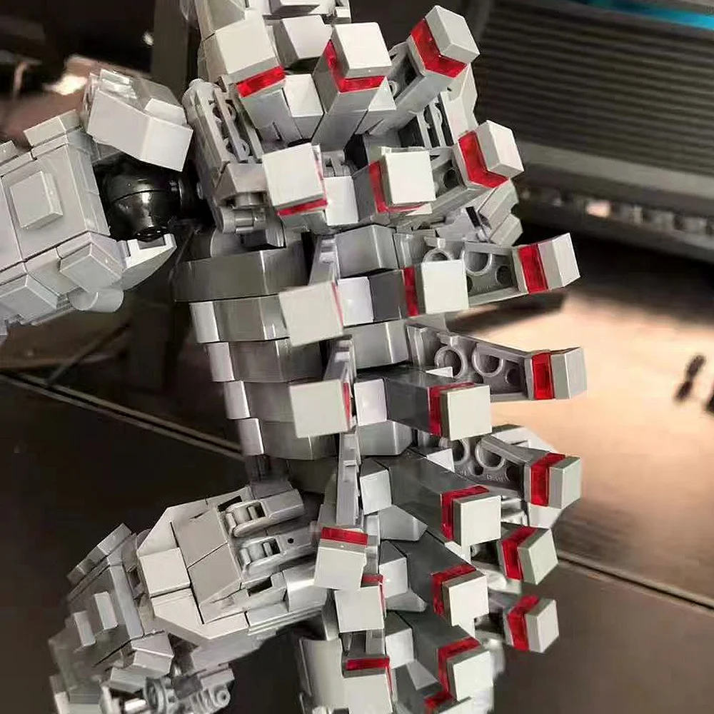 1446 elementów Klocki Model Potwora Architektoniczne Dzieła Sztuki do Dekoracji Pokoju Idealne Prezenty na Nowy Rok, Boże Narodzenie i Urodziny