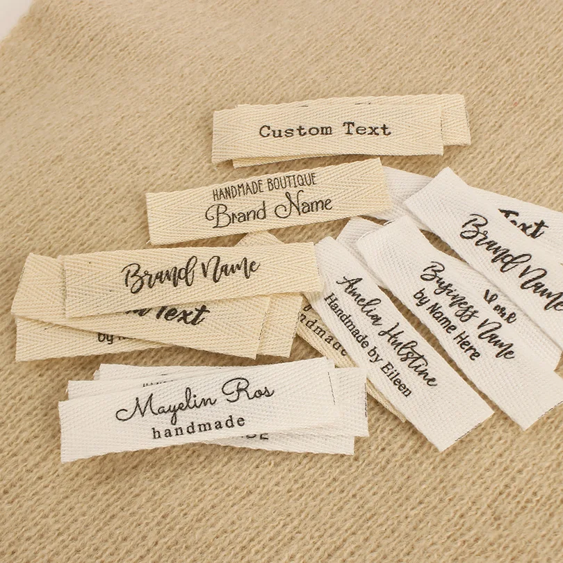 Etykiety Twill na Zamówienie do Ubrań, Personalizowane Elementy, Metki Marki, Rękodzieło, Akcesoria do Szycia, Xw5520