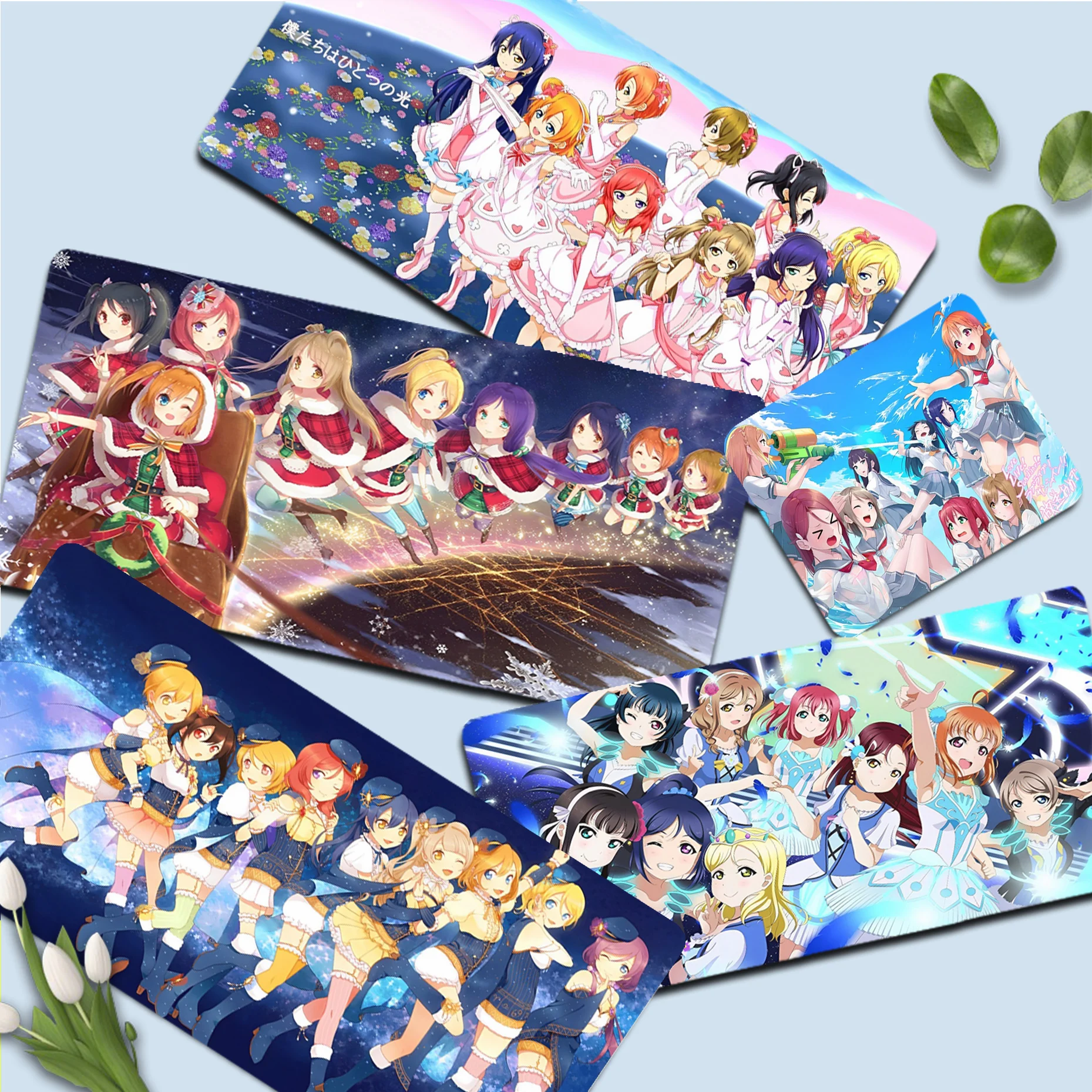 Love Live School Idol Project Anime Mousepad pad Mat Rubber mousepad Desk Mat Size for large Edge Locking Game Keyboard Pad