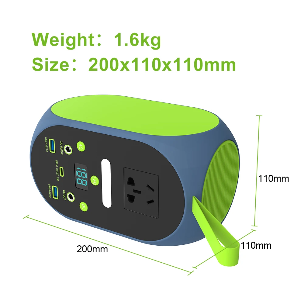 Super Fast Portable Mobile 100W Mini Portable Lifepo4 Power Bank Station PD 30W Quick Charge Solar Generator