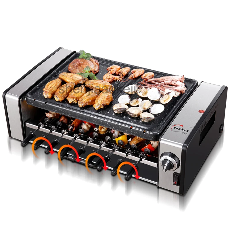 Fosses de barbecue électriques domestiques sans fumée, machine à barbecue électrique automatique commerciale coréenne, grilles électriques antiadhésives, 220V