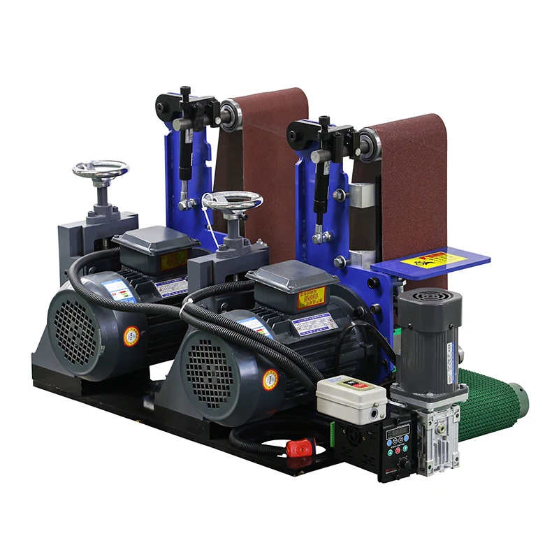 Automatic Stainless Steel Motorized Single Sand Plane Drawing Polishing Machine Double Sand Grinding Derusting Deburring Belt