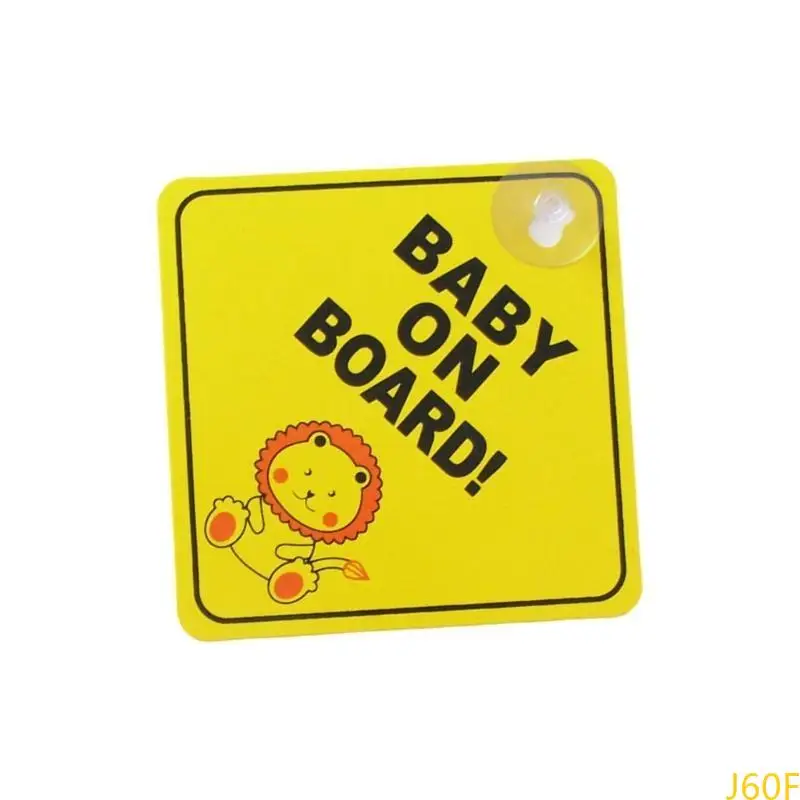 

J60F Weatherproof Baby On Boards Stickers Baby On Boards Decal Children Safety Signs