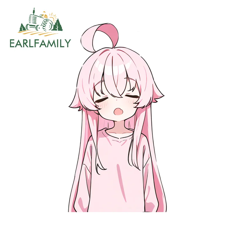 EARLFAMILY Cute Takanashi Hoshino Sleep Sticker Lovely Cartoon Computer Cooler Decal Occlusion Scratch Simple Practical Graffiti