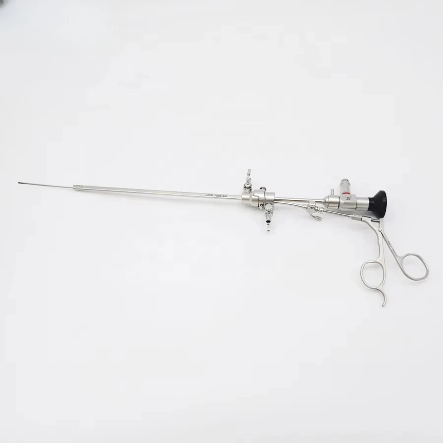 Medical hard optical hysteroscope set 3mm 30 stainless steel manual gynecological