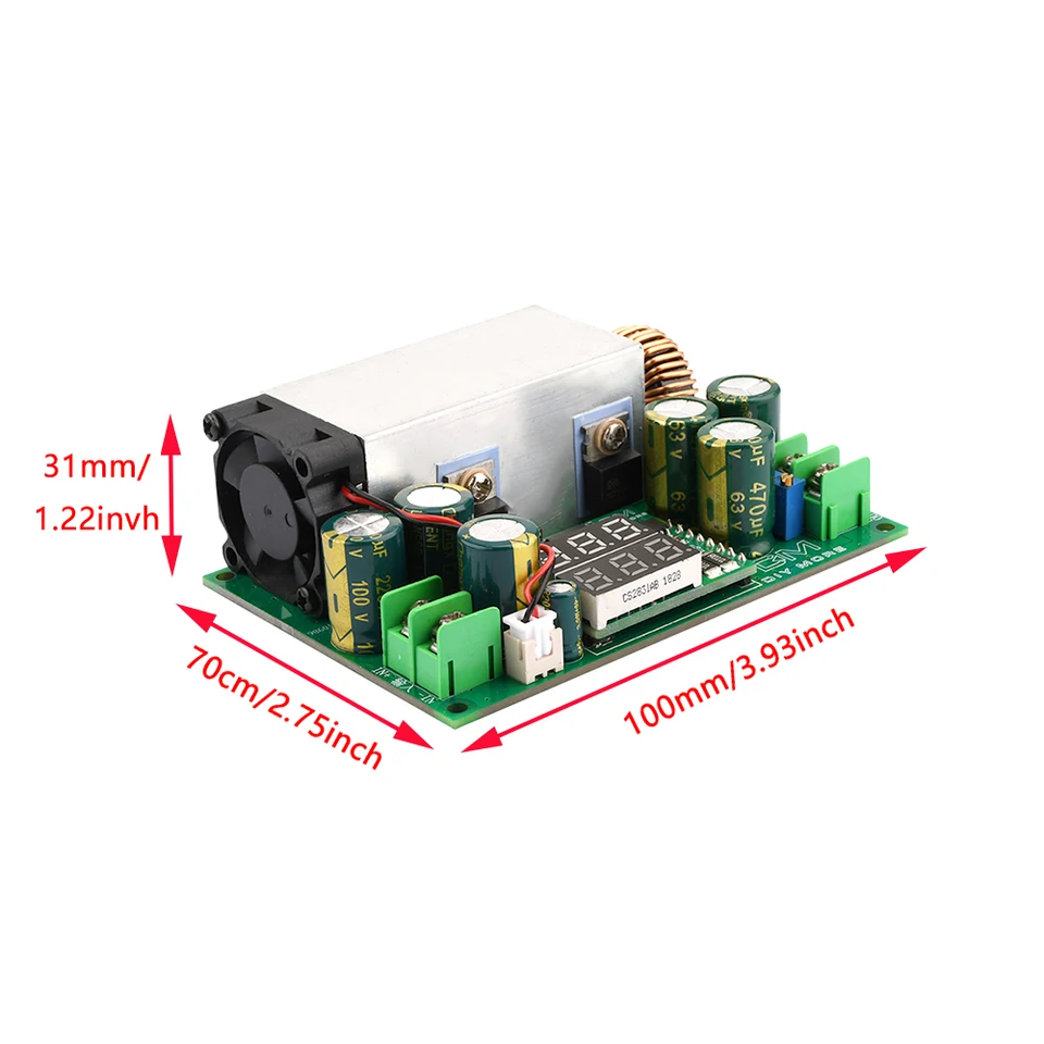 1000W 50A MÓDULO descendente ajustable de voltaje CC 25V-90V a DC2.5V-50V convertidor EUR 31,41 1000W 50A MÓDULO descendente ajustable de voltaje CC 25V-90V a DC2.5V-50V convertidor EUR 31,41