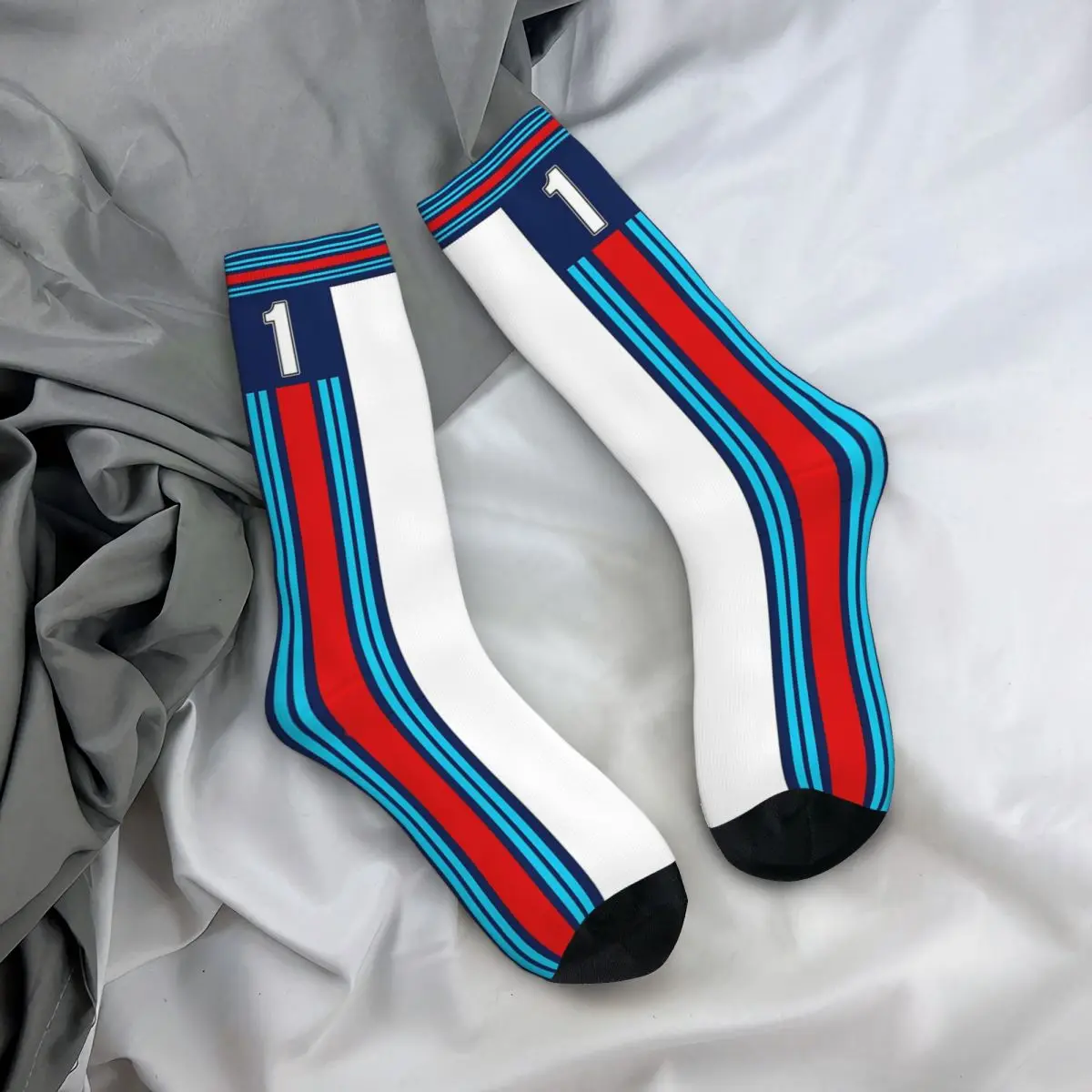 Martini Racing Livery Socks Harajuku Super Soft Stockings All Season Long Socks Accessories for Unisex Birthday Present