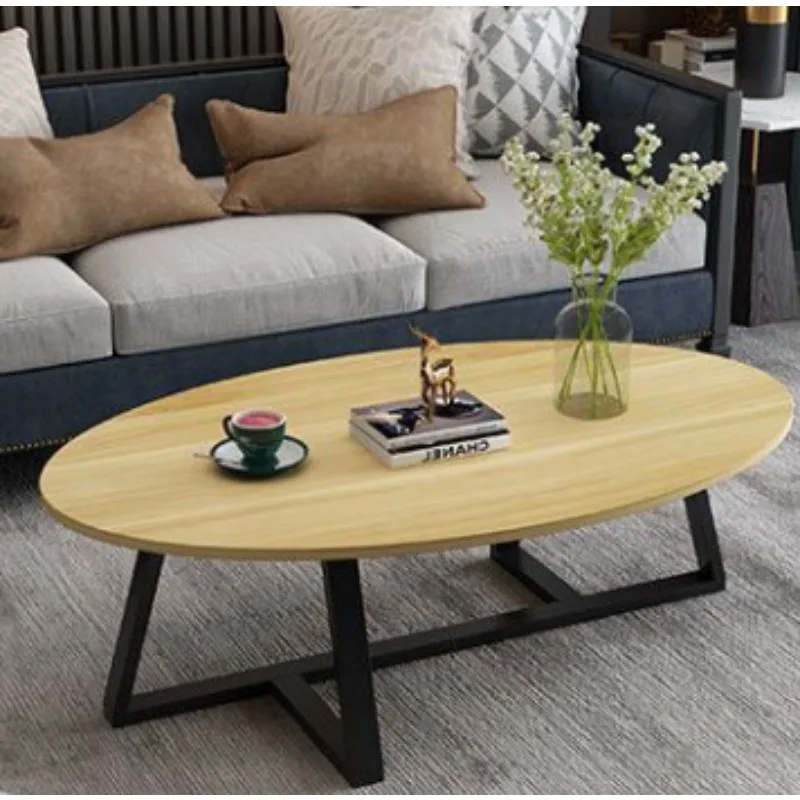 

Simple coffee table living room small apartment small coffee table Nordic bedroom household simple oval sitting table economical