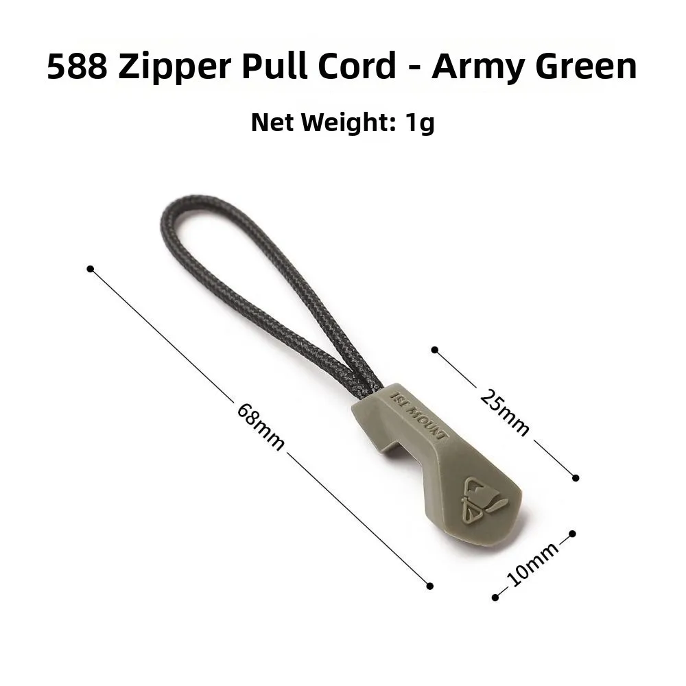 5pcs Universal Zipper Rope Anti-slip Tail Rope Multicolors Color Drawstring Zipper Puller Multistyles