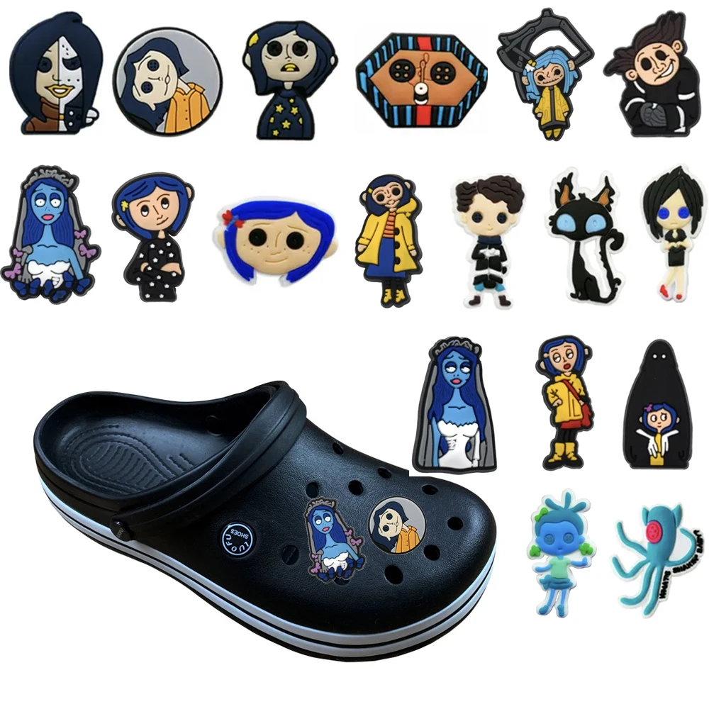 1 Stuks Animatiefilm Coraline De Geheime Deur Klompen Schoenen Versieren Fit Schoen Bedels Sandalen Gesp Aceessories Kids Coole Geschenken