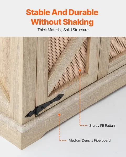 Rattan Coffee Table Rectangle Rattan Coffee Table 2-Tier for Living Room