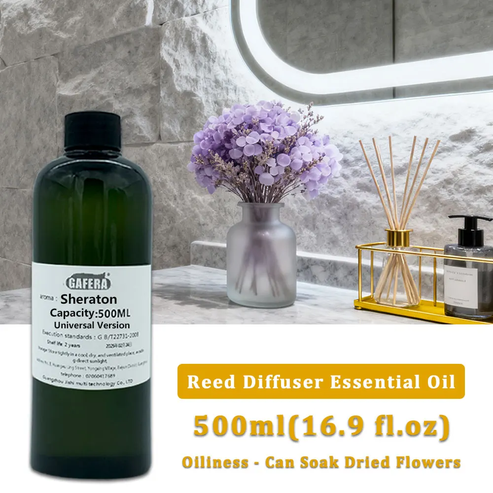 GAFERA 500ml (16.9 fl.oz) Sheraton Hilton Essential Oil, For Vine Diffuser, Flameless Aromatherapy, Diffuser Replenish Aroma Oil