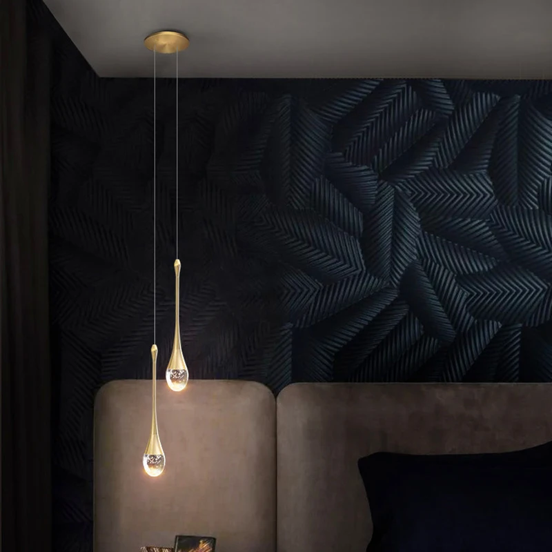 1 PC Modern Home Decor LED Lights Bedroom Lamp Bedside Pendant Light Lamps LED Chandeliers Hanging Light Indoor Lighting