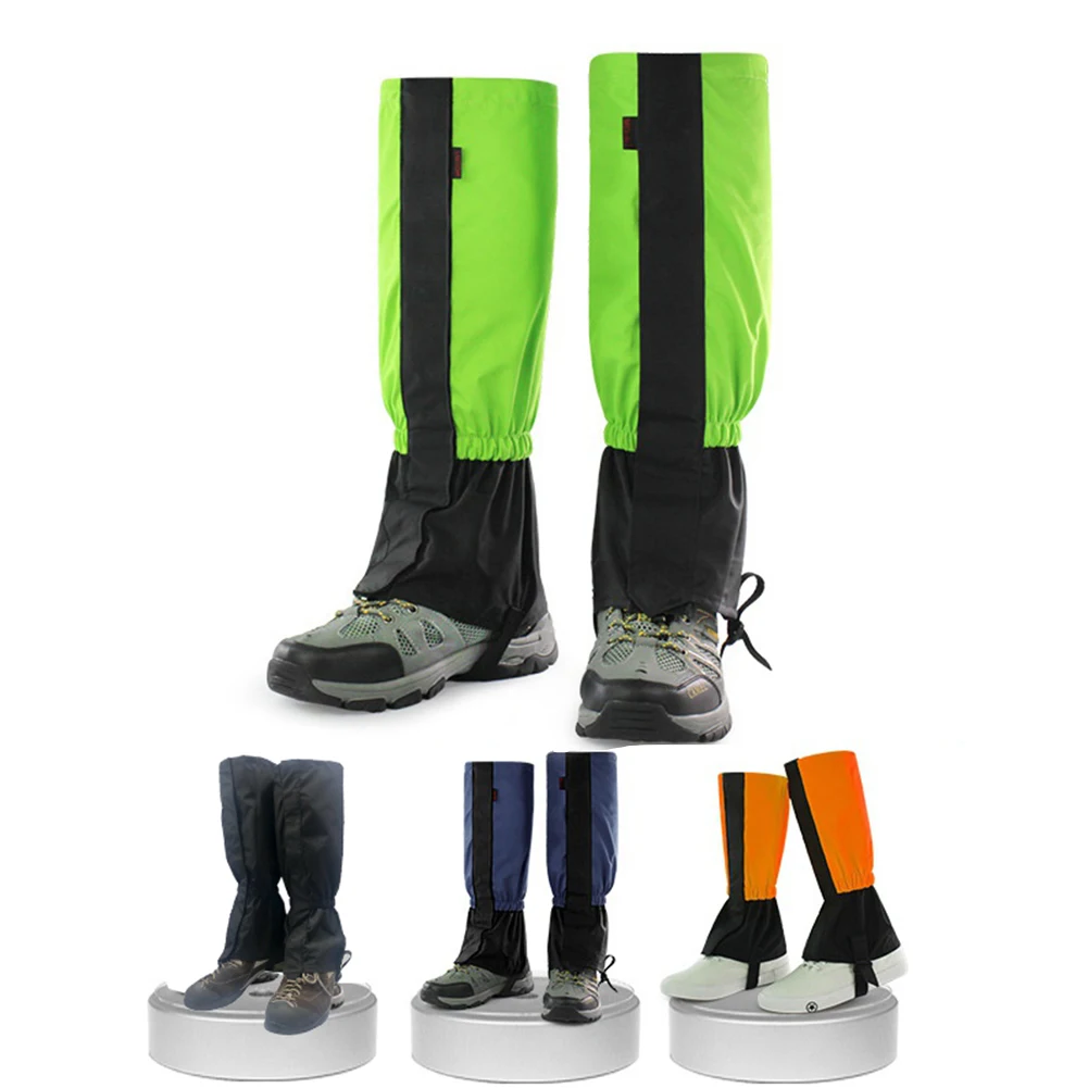 Nylon Ski Legging Gaiters Outdoor Snow Foot Cover Unisex Waterproof Leg Protection Guard Camping Hiking Travel Leg Warmers Cover