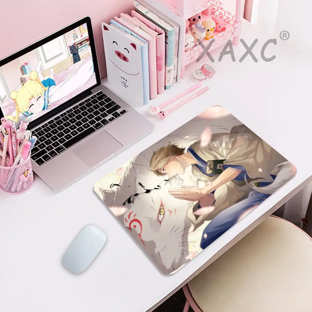 

Small MousePad Keyboard High Quality N_natsume_Book_of_Friends pc setup accessories Non-slip Anime Desk accessories Desk