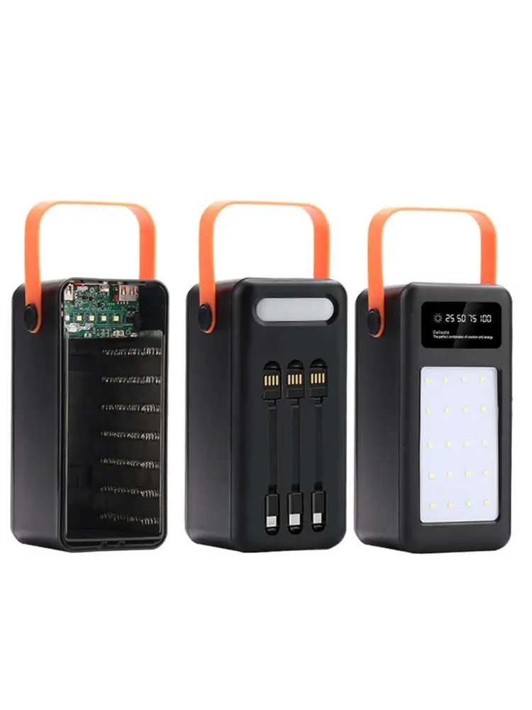 Diy 28X18650 Pd Qc3.0 Usb 22.5W Batterij Opbergdoos Snel Draadloos Opladen Power Bank Case 18650 Batterij Power Bank Behuizing - afbeelding 2