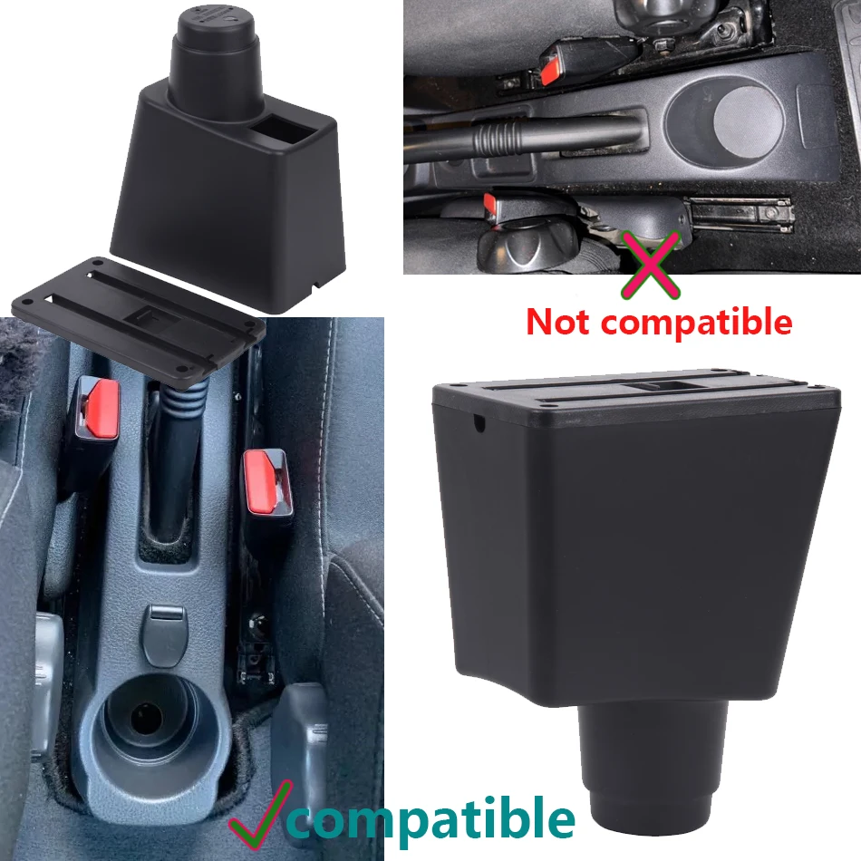 For Renault Logan 2 Armrest Box For Dacia Logan 2 Dokker Renault Sandero 2 Car Armrest Interior Retrofit Accessories Storage Box