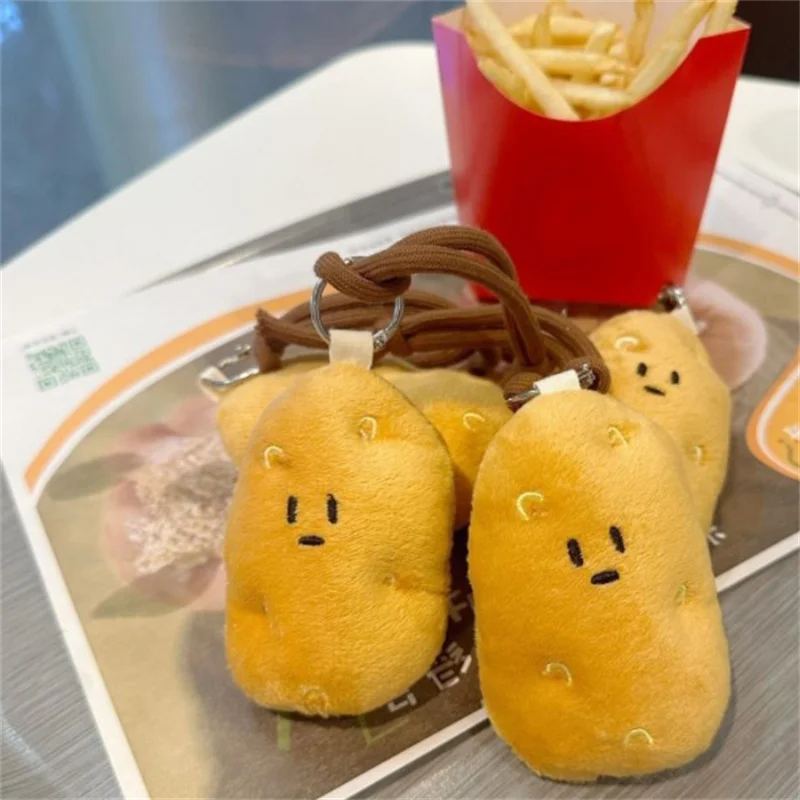 Pluche kleine aardappel hangende decoratie gevulde cartoon groente Plushie sleutelhanger rugzak tas hanger ornament verjaardagscadeau