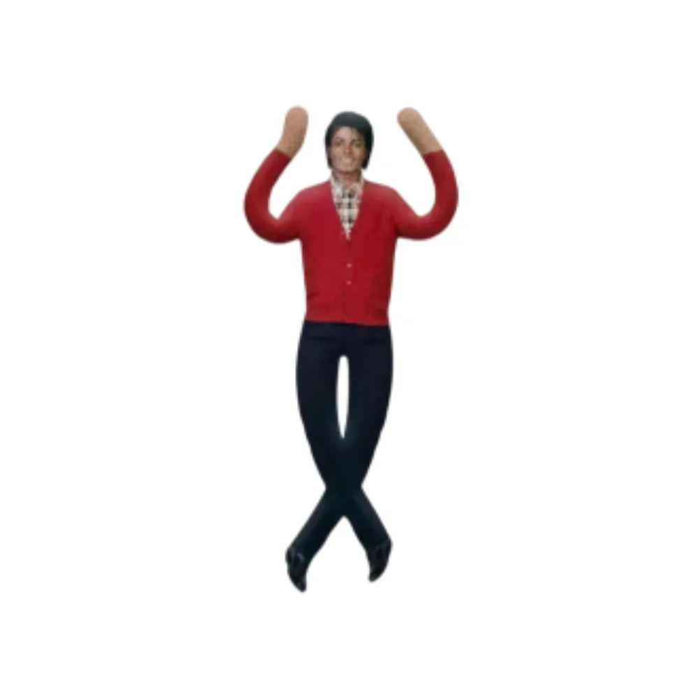 Michael Jackson Thriller Bendable Wire Skeleton Action Figure Custom Posing Doll