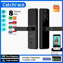 New Upgraded Version TUYA Wifi Camera photo-Taking Electronic Smart Digit Door Lock Fingerprint Door Security Viewer