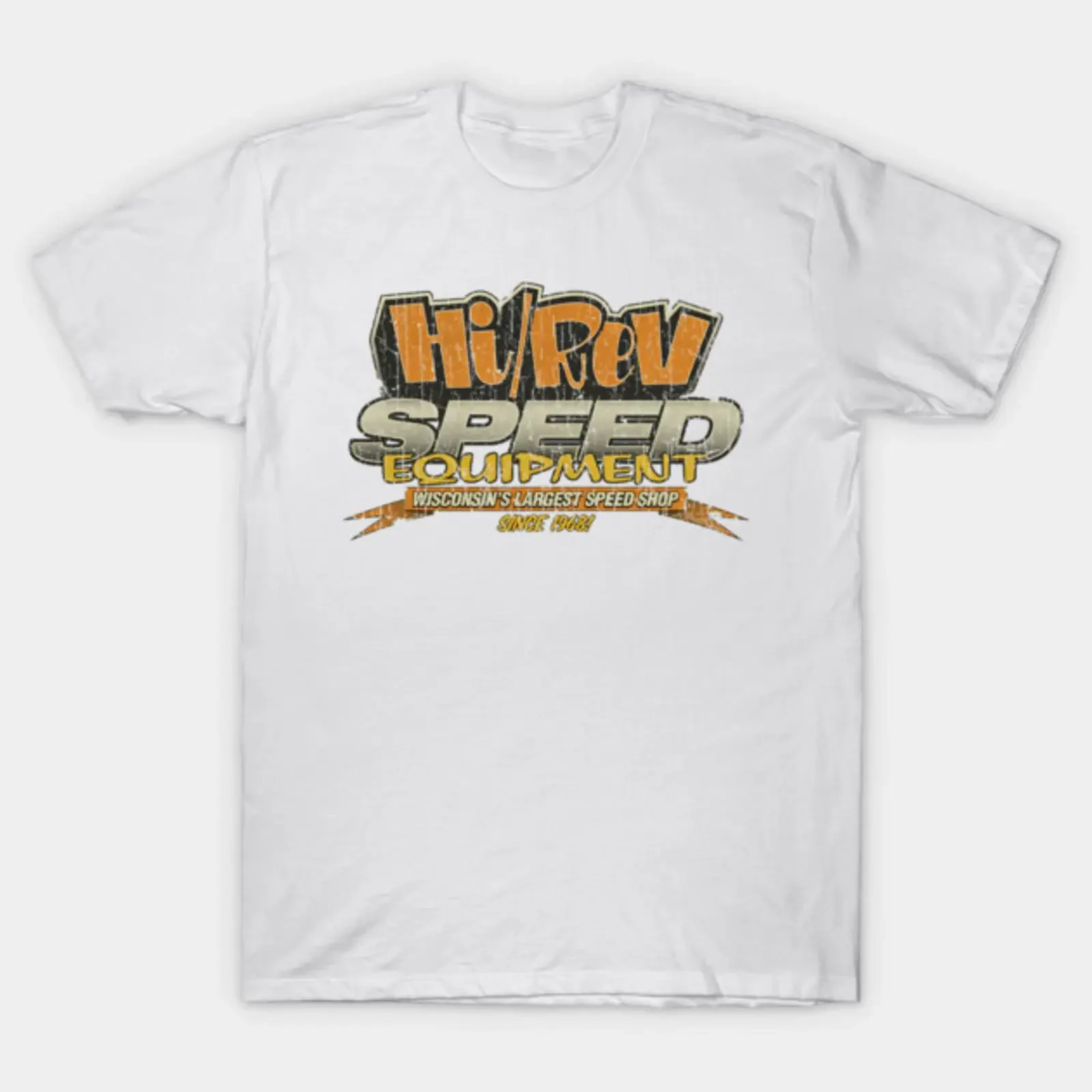 Hi Rev Speed Equipment 1968 Retro Vintage hawlki T Shirt vintage Washed Breathable graphic Stylish designer clothes Stretched