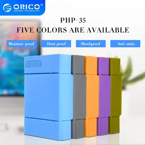 ORICO PHP-35 Hard Drive Box Shockproof Storage Bag 3.5 Inch Hard Drive Protection Box Protective Cover with Waterproof Function