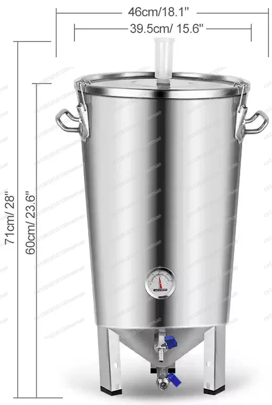 Home brewing Fermentation tank beer craft Brewery  stainless steel conical tank 60 liters