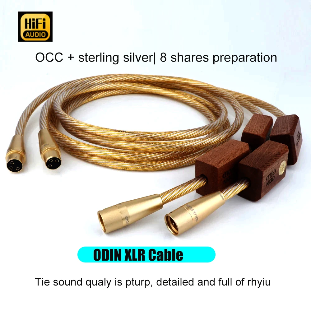 Nordost ODIN 2 Gold RCA Audio Cable HIFI XLR Male To Female Plug Lin Highest Reference Interconnects Audiophile For Amplifier CD