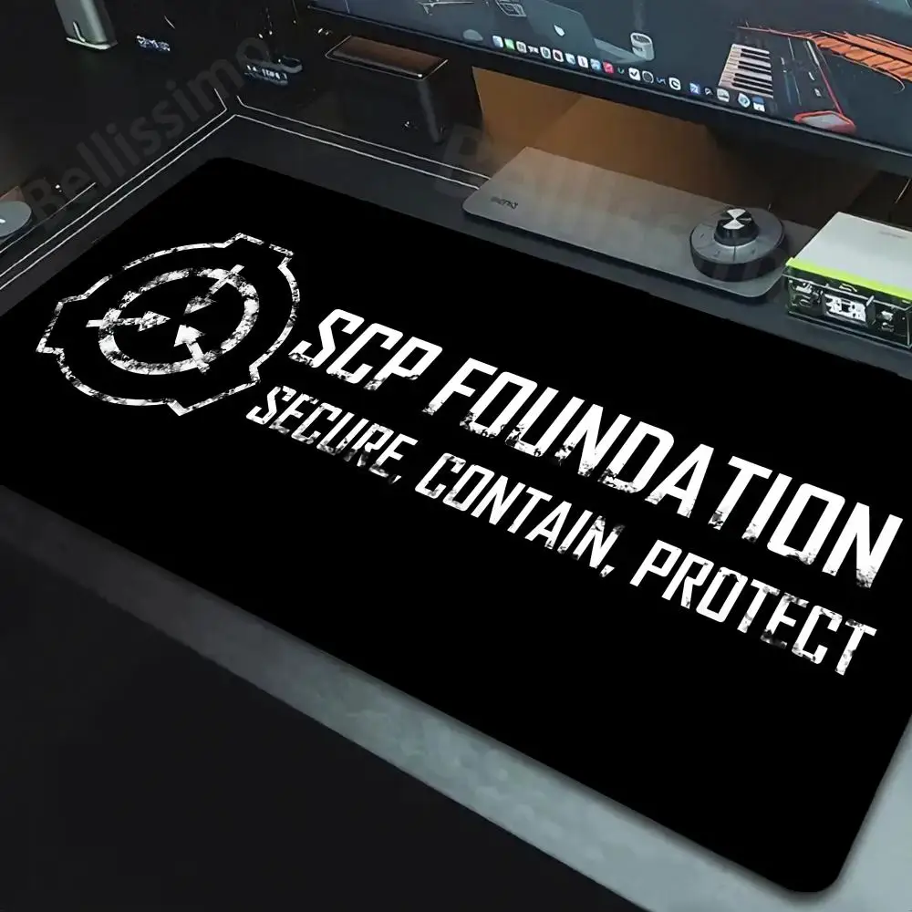 

S_SCP F_Foundation Rubber Mouse Pad New Home Computer Gaming Mousepad XXL Large Anti SlipDesk Mats Office Gamer Accessories Pad