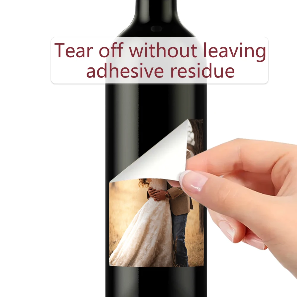 9pcs Custom Christmas Wine Labels, Waterproof Stickers, Personalized Party Decorations, Holiday Wine Bottle Labels image 5