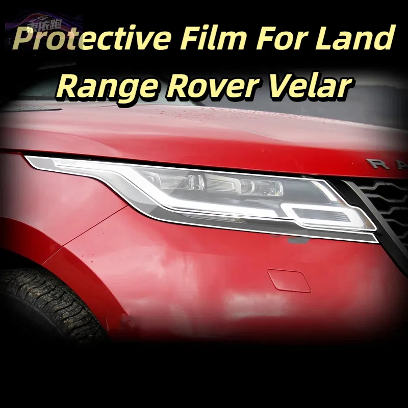 

Car Headlights Taillights Protective Film For Land Range Rover Velar 2018-2022 Front Anti Scratch Black Transparent TPU Sticker