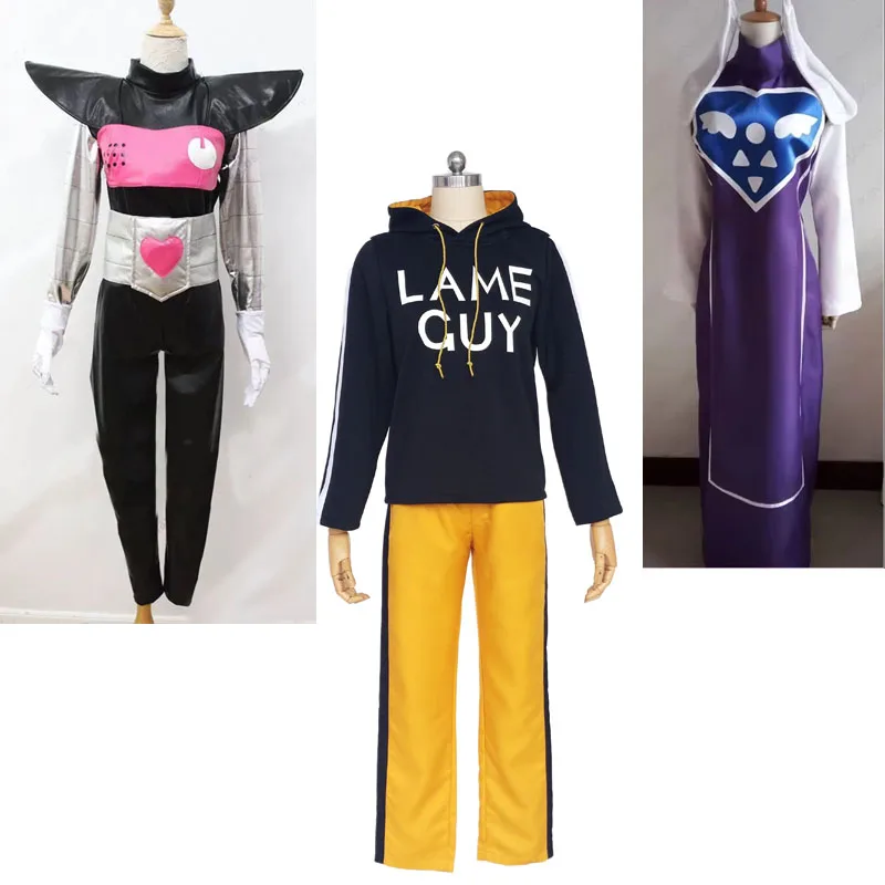 

Костюм для косплея по аниме Undertale PAPYRUS FELLSWAP, Toriel, Mettaton, желто-фиолетовый, для вечеринок, на заказ, 2 стиля