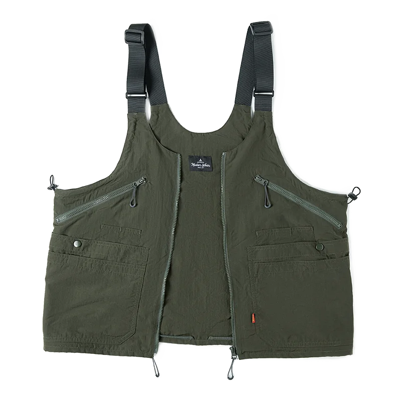 Maden Workwear Retro Multi Pocket Sleeveless Nylon Vest Outdoor