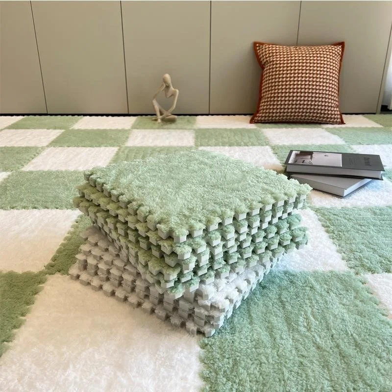 

Bede Plu Carpet Foam Bedroom Tat Mat Cuttable Girls Room Floor Pad Home Use Square Finied Product Pure Color Print