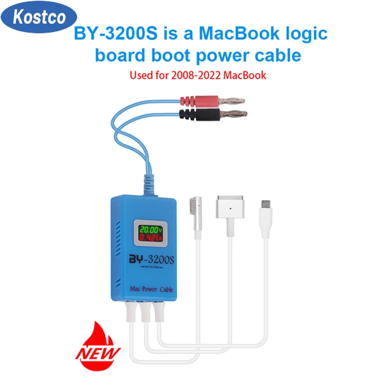 BY-3200S DC Power Supply Test Cable For Mac Support Single Board System Entering Type C Interface Electric Current Checking