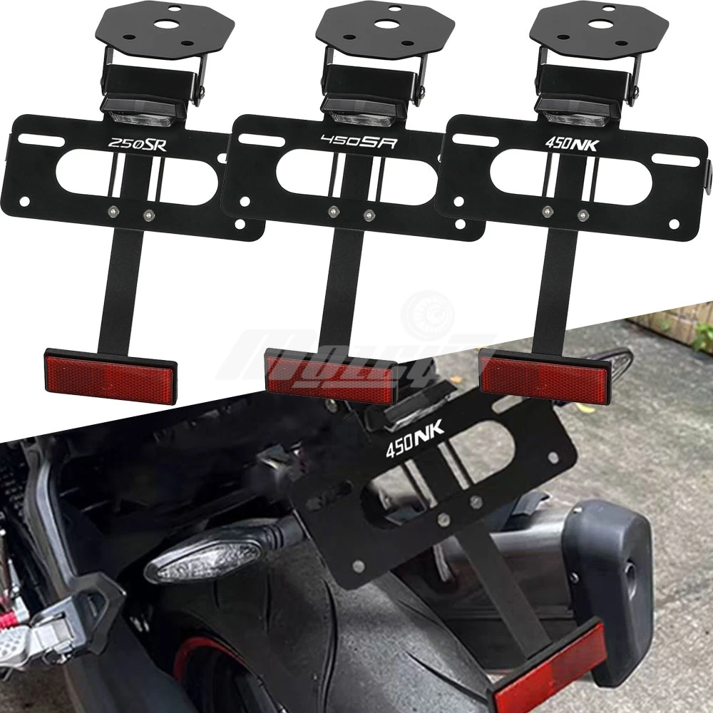 

FOR CFMOTO 450NK 450 NK 2022-2024 300SR 250SR 250/300 SR 2023 2024 License Plate Holder Fender Eliminator Tail Tidy LED Light