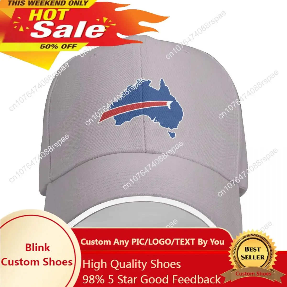 

Buffalo Bills Australia Cap Baseball Cap Wild Ball Hat Caps For Women Men's